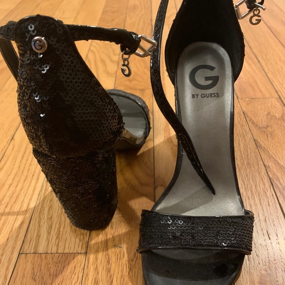 Guess Strappy Sequin Heels - Picture 2 of 4